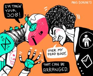robot vs humans