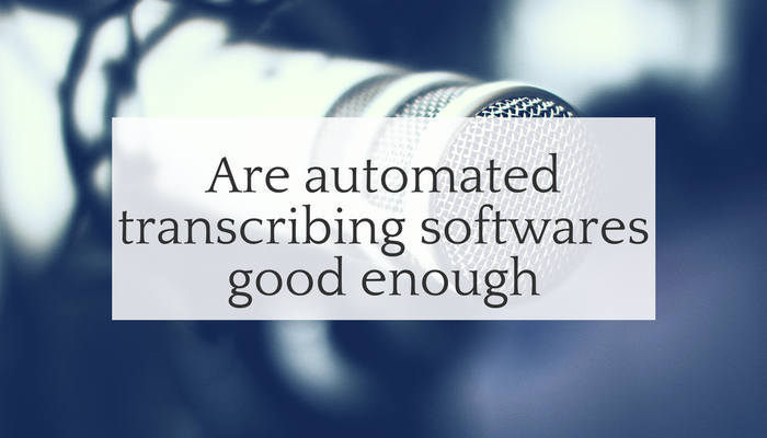 Are Automated Transcribing Softwares Good Enough? Not for New York Times
