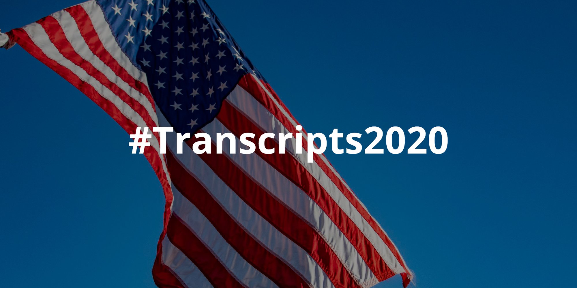 Announcing #Transcripts2020: Scribie’s Transcription Initiative for the 2020 Presidential Elections