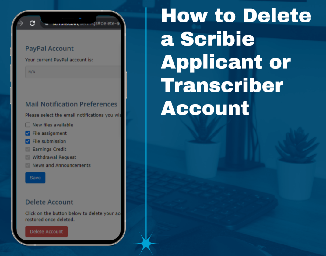 How to Delete a Scribie Applicant Account