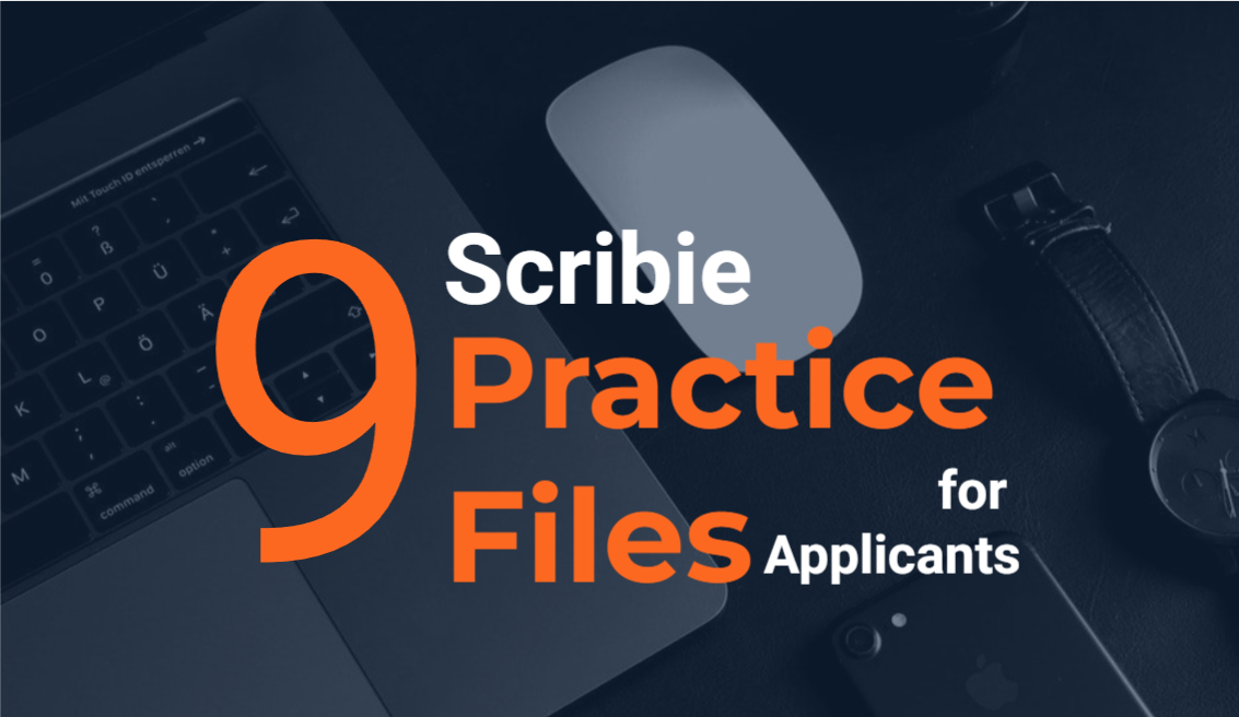 Scribie Practice Files for Applicants